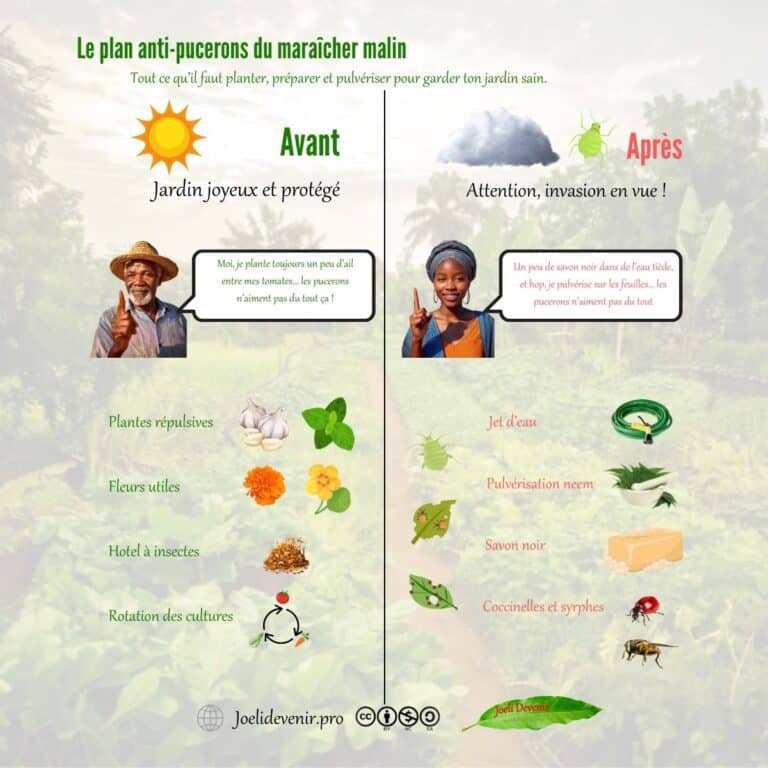 infographie sur la lutte contre les picerons