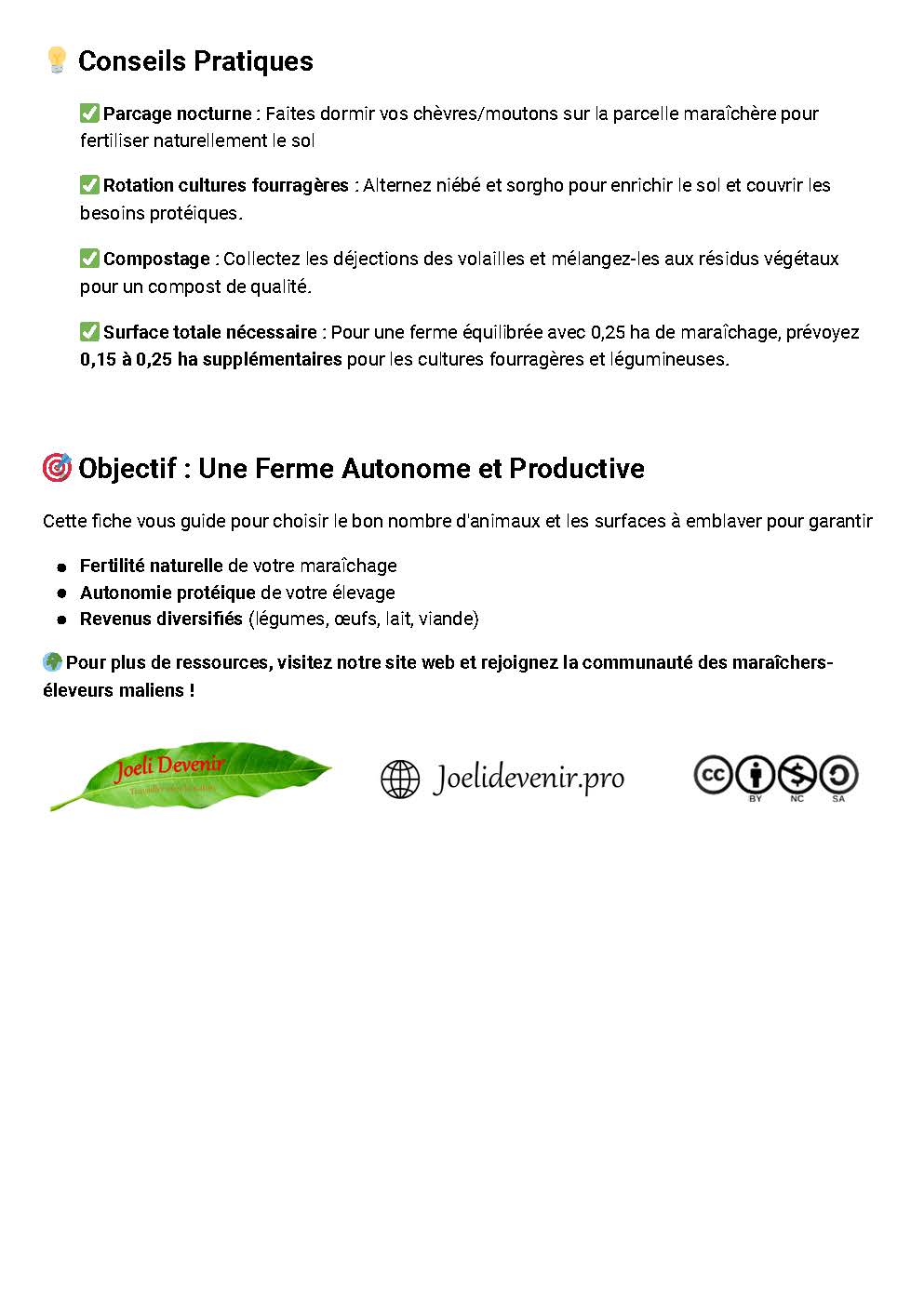 Association Maraîchage–Élevage : Guide complet pour 1/4 d’Hectare – Image 2
