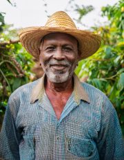 Firefly A Bamako au Mali, dans un jardin potager luxuriant, un vieil homme avec un chapeau de paille (52)